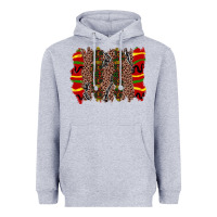 Heather Grey juneteenth brushstroke Heavyweight Hoodie - Zillion Design Studio