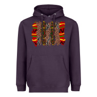 Plum juneteenth brushstroke Heavyweight Hoodie - Zillion Design Studio