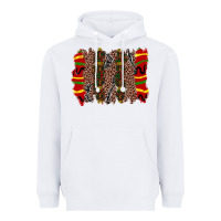 White juneteenth brushstroke Heavyweight Hoodie - Zillion Design Studio