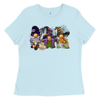 Baby Blue halloween gnomies Ladies Tee - BarkalooDesign
