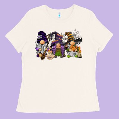 Halloween Gnomies Ladies Tee Designed By Barkaloodesign