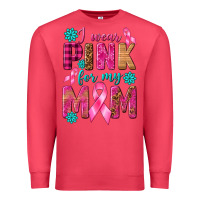 Cardinal I Wear Pink For My Mom with Butterfly Premium Sweatshirt - texasbilliewilder