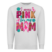 Dove Grey I Wear Pink For My Mom with Butterfly Premium Sweatshirt - texasbilliewilder