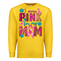 Lemon I Wear Pink For My Mom with Butterfly Premium Sweatshirt - texasbilliewilder