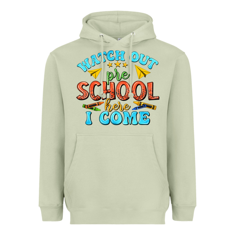 Watch Out Pre School Here I Come Heavyweight Hoodie by texasbilliewilder | Teevron