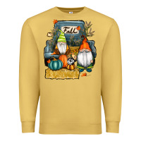 Antique Gold farm truck autumn gnomes Premium Sweatshirt - RanaPortraitStore