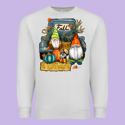 Farm Truck Autumn Gnomes Premium Sweatshirt Designed By Ranaportraitstore