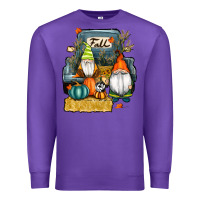 Purple farm truck autumn gnomes Premium Sweatshirt - RanaPortraitStore