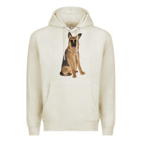Oatmeal Heather german shepherd Premium Hoodie - JahusDesignShop
