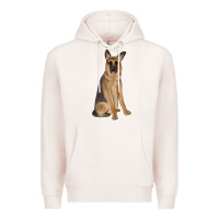 Pale Pink german shepherd Premium Hoodie - JahusDesignShop