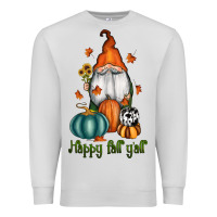 Dove Grey happy fall y'all gnome Premium Sweatshirt - RanaPortraitStore