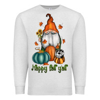 Oatmeal Heather happy fall y'all gnome Premium Sweatshirt - RanaPortraitStore