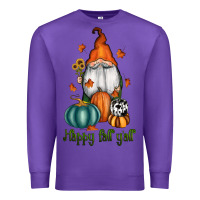 Purple happy fall y'all gnome Premium Sweatshirt - RanaPortraitStore