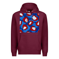 Burgundy glitter 4th of july seamless pattern 8 Premium Hoodie - BundleAndBundleShop