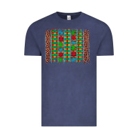 Vintage Denim autism awareness leopard puzzle brush stroke Vintage Tee - Artiststas