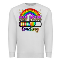 Dove Grey gay pride loading Premium Sweatshirt - Zillion Design Studio