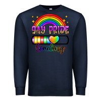 Navy gay pride loading Premium Sweatshirt - Zillion Design Studio