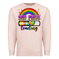 Pale Pink gay pride loading Premium Sweatshirt - Zillion Design Studio