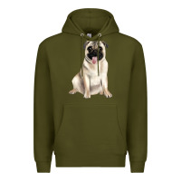 Army Green pug Premium Hoodie - JahusDesignShop