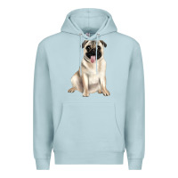 Blue Mist pug Premium Hoodie - JahusDesignShop