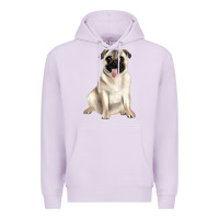 Lilac pug Premium Hoodie - JahusDesignShop