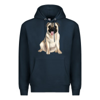 Navy pug Premium Hoodie - JahusDesignShop