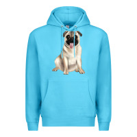 Ocean Blue pug Premium Hoodie - JahusDesignShop