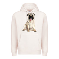 Pale Pink pug Premium Hoodie - JahusDesignShop