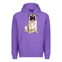 Purple pug Premium Hoodie - JahusDesignShop