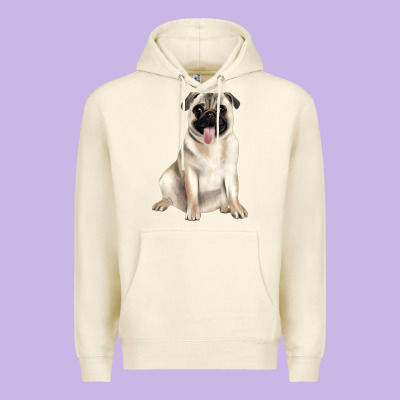Pug Premium Hoodie Designed By Jahusdesignshop