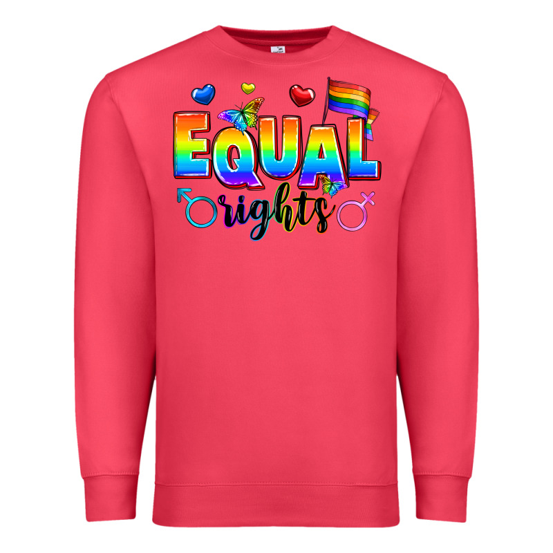 Equal Rights Premium Sweatshirt by Zillion Design Studio | Teevron