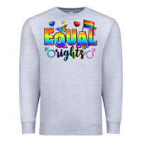 Heather Grey equal rights Premium Sweatshirt - Zillion Design Studio