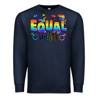 Navy equal rights Premium Sweatshirt - Zillion Design Studio