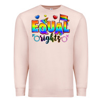 Pale Pink equal rights Premium Sweatshirt - Zillion Design Studio