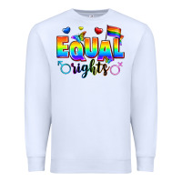 White equal rights Premium Sweatshirt - Zillion Design Studio