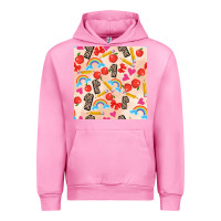 Fuchsia Pink back to school seamless pattern 1 (3600x3600) Urban Hoodie - AdoDesignShop