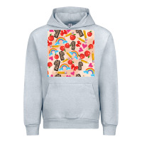 Heather Grey back to school seamless pattern 1 (3600x3600) Urban Hoodie - AdoDesignShop