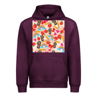 Mauve Wine back to school seamless pattern 1 (3600x3600) Urban Hoodie - AdoDesignShop