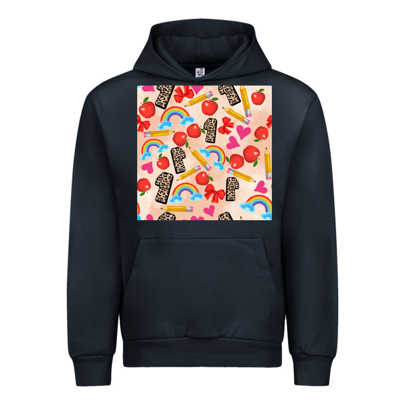 Back To School Seamless Pattern 1 (3600x3600) Urban Hoodie by AdoDesignShop | Teevron