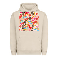 Pigment French Oak back to school seamless pattern 1 (3600x3600) Urban Hoodie - AdoDesignShop