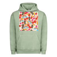 Pigment Oil Green back to school seamless pattern 1 (3600x3600) Urban Hoodie - AdoDesignShop