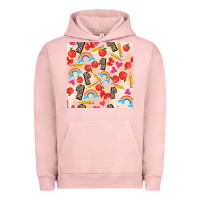 Pigment Salmon back to school seamless pattern 1 (3600x3600) Urban Hoodie - AdoDesignShop