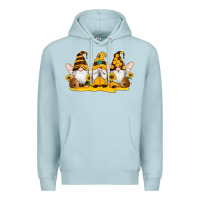 Blue Mist western bee gnomes beehive honey sunflowers Premium Hoodie - Artiststas