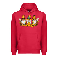 Cardinal western bee gnomes beehive honey sunflowers Premium Hoodie - Artiststas