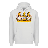Dove Grey western bee gnomes beehive honey sunflowers Premium Hoodie - Artiststas