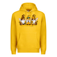 Lemon western bee gnomes beehive honey sunflowers Premium Hoodie - Artiststas