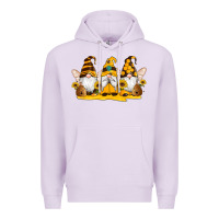 Lilac western bee gnomes beehive honey sunflowers Premium Hoodie - Artiststas