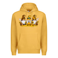 Mustard western bee gnomes beehive honey sunflowers Premium Hoodie - Artiststas
