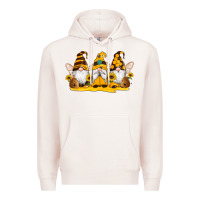 Pale Pink western bee gnomes beehive honey sunflowers Premium Hoodie - Artiststas