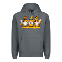 Rock western bee gnomes beehive honey sunflowers Premium Hoodie - Artiststas